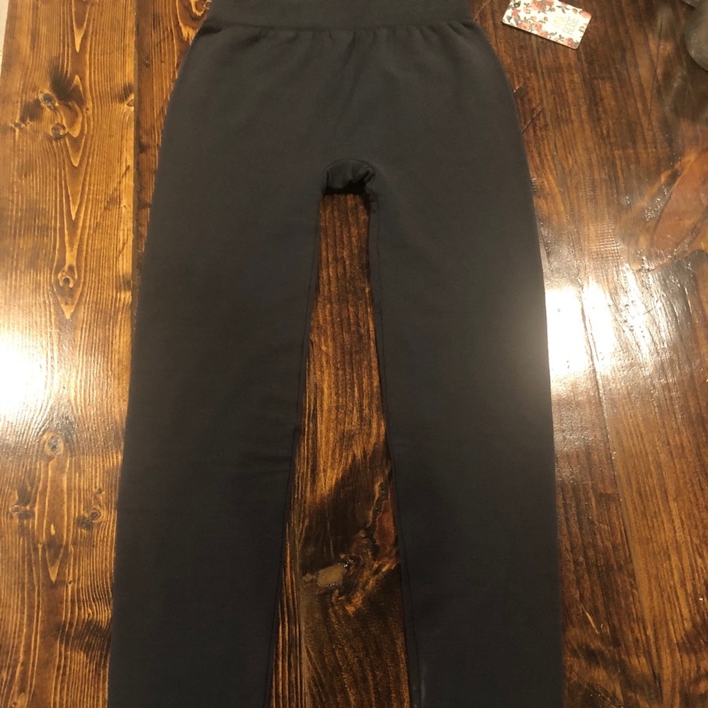 kids pink rose gray leggings